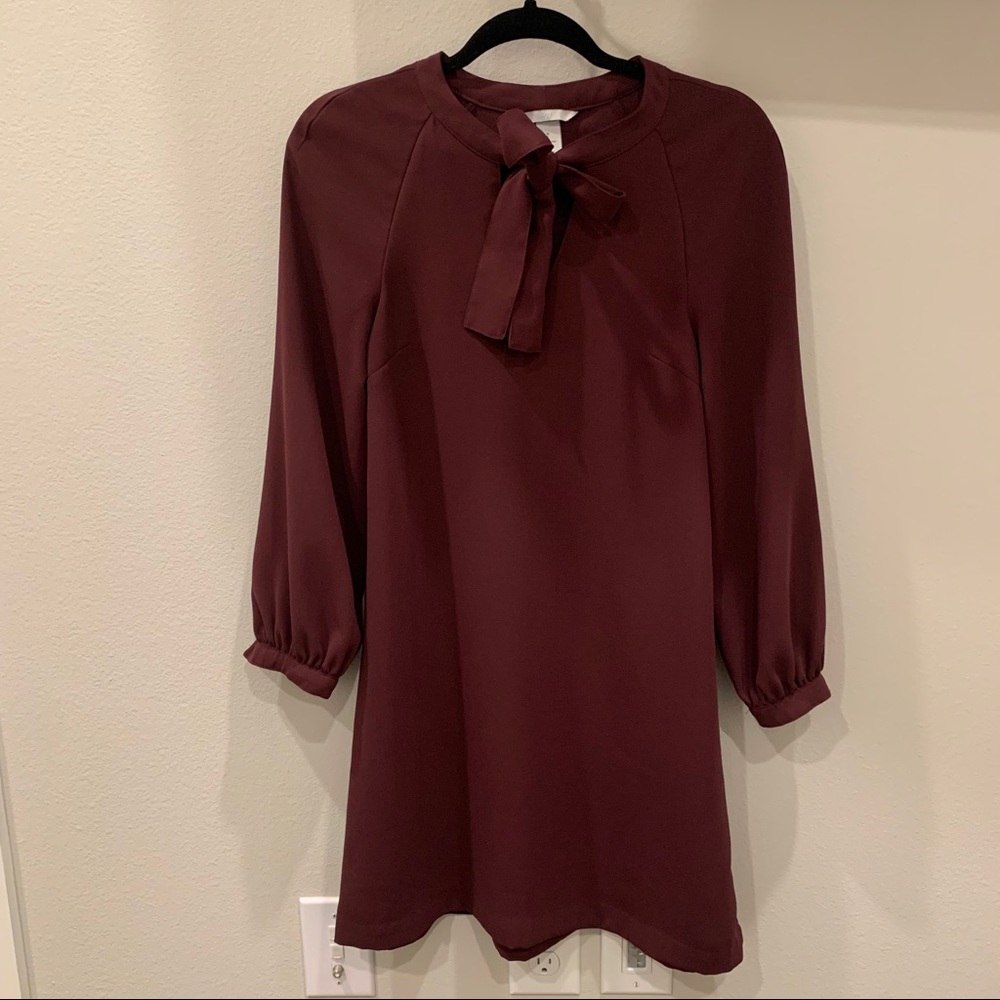 H&M PURPLE DRESS W/ BOW